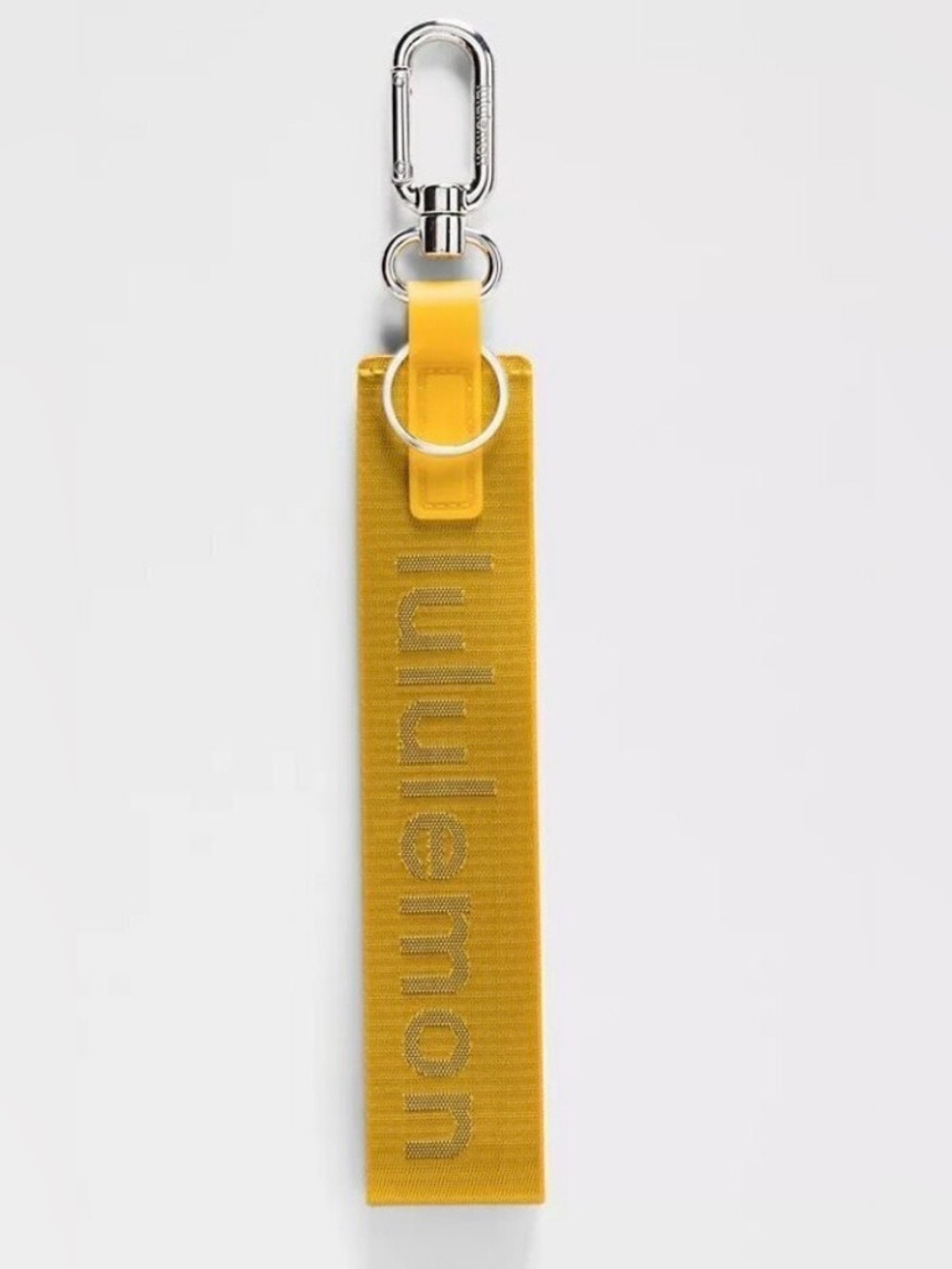 Lululemon NWT Never Lost Keychain Maize Yellow Graphite Grey